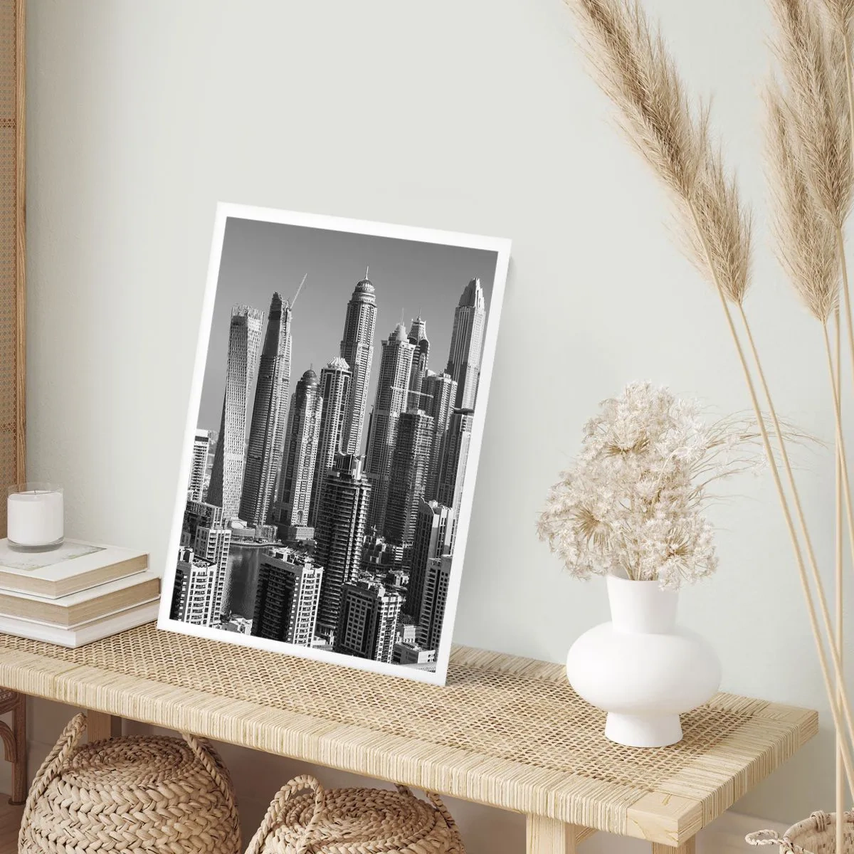 Poster - City over a Desert - 50x70 cm