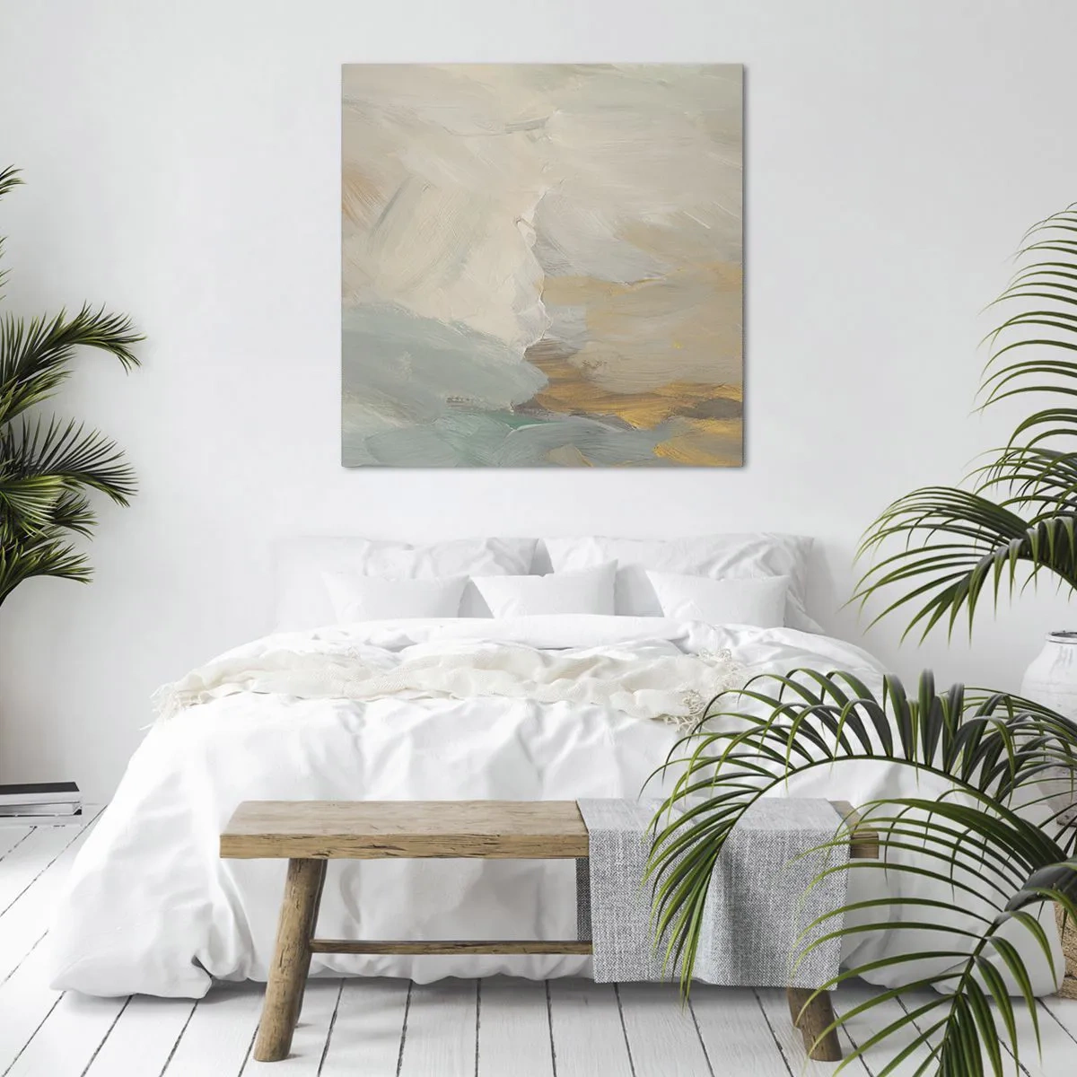 Canvas picture - Abstract: Land of Gentleness - 40x40 cm
