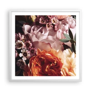 Poster in white frmae - Wrapped by Beauty - 60x60 cm