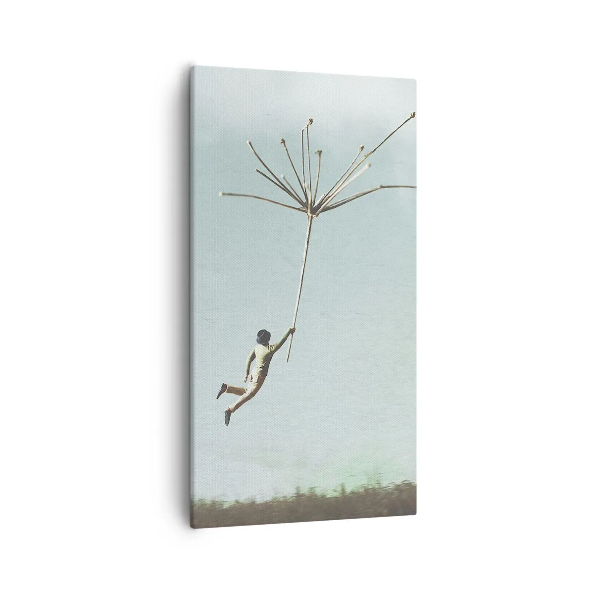 Canvas picture - Kites, Dandelions, Wind - 55x100 cm