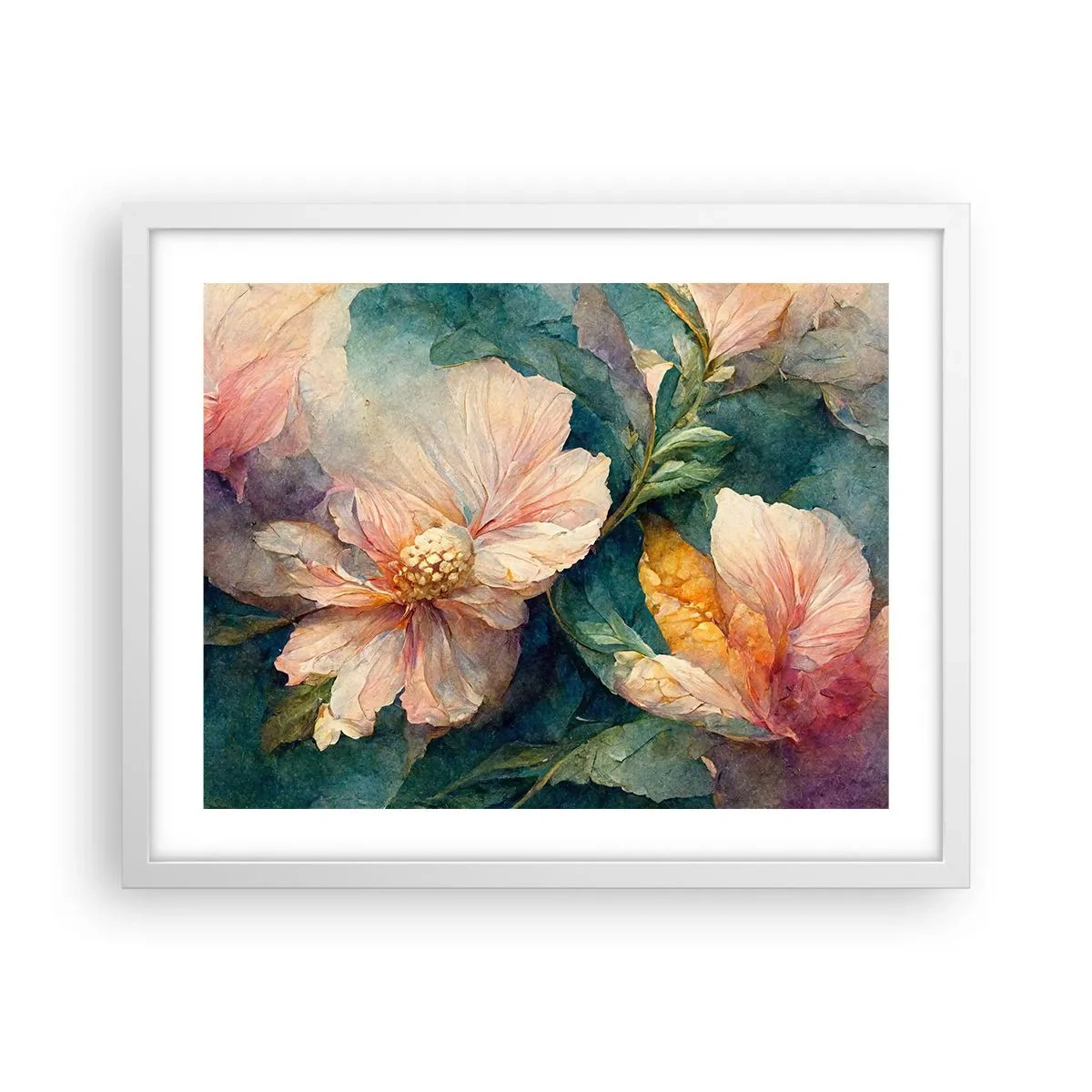 Poster in white frmae - Sheer Subtelty - 50x40 cm