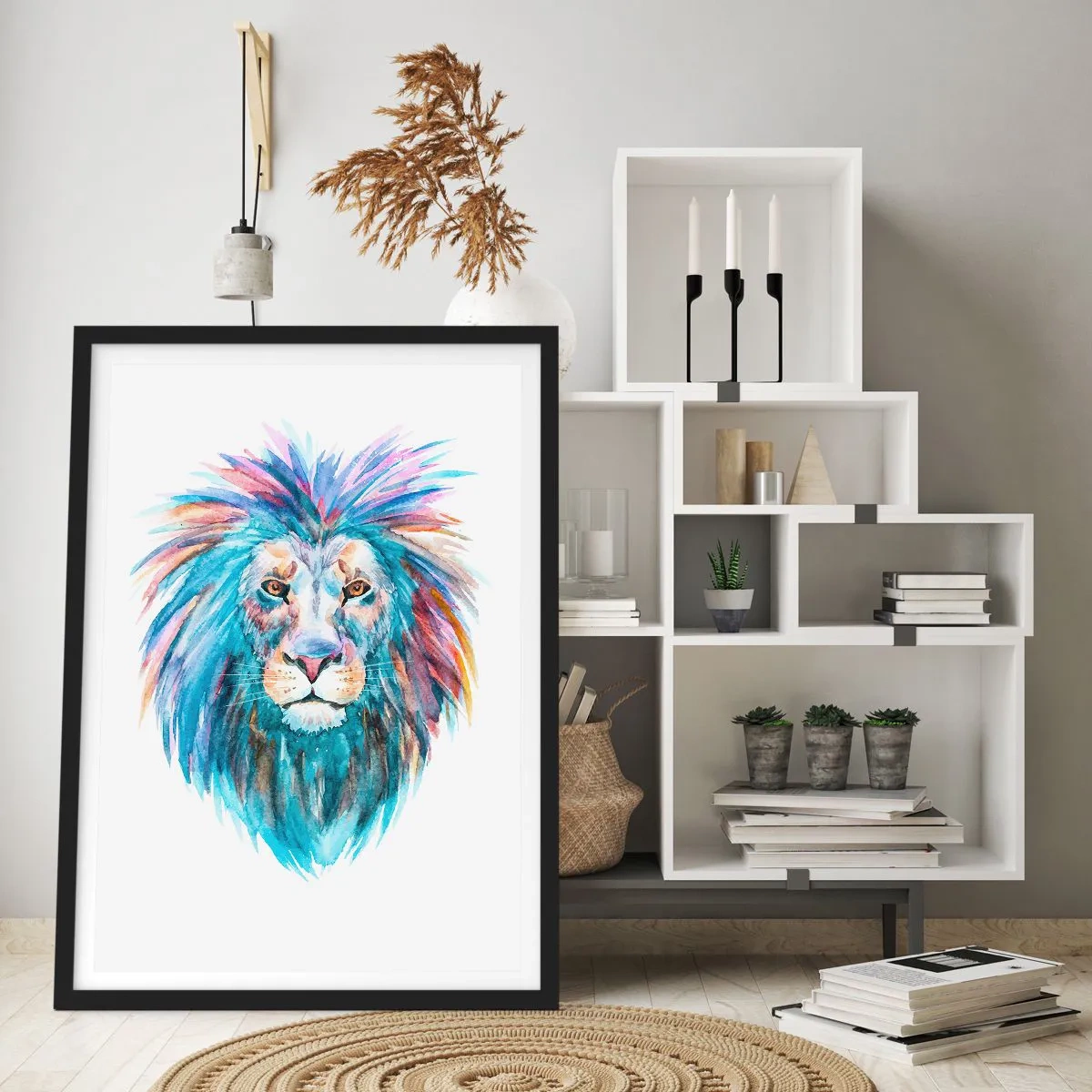 Poster in black frame - Electrifying Aura - 30x40 cm