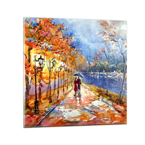 Glass picture - Together to the Limit of Time - 40x40 cm