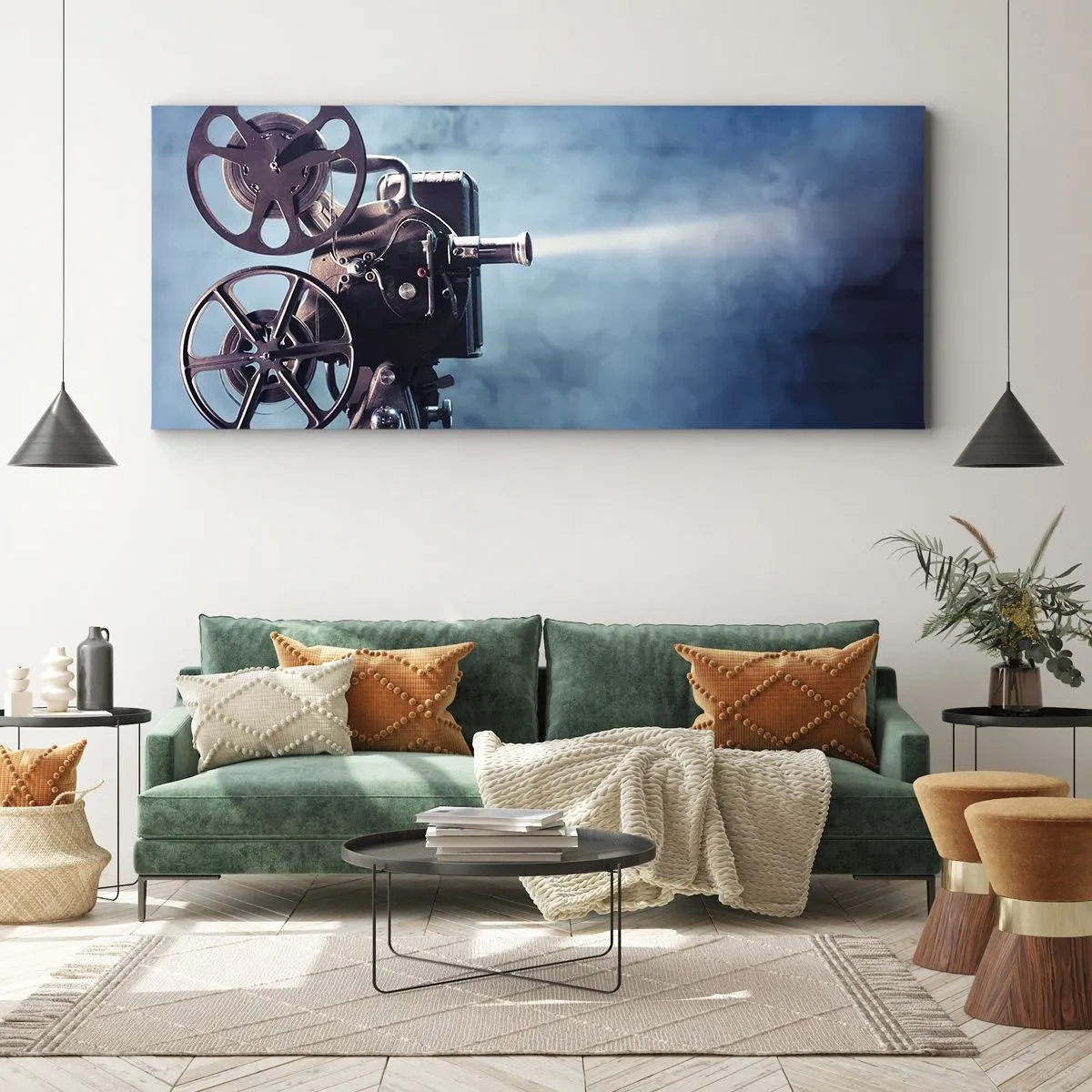 Canvas picture - Once Upon a Time at the Cinema - 100x40 cm