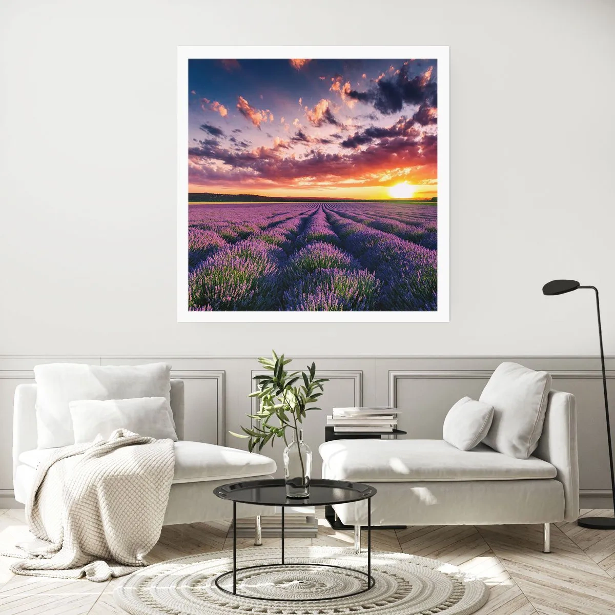 Poster - Lavender World - 50x50 cm