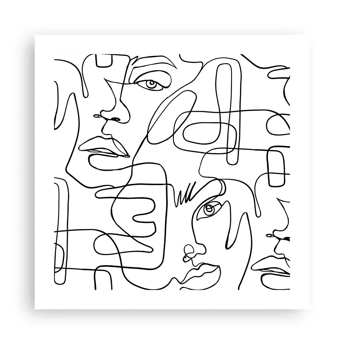 Poster - Tangled up in Emotions - 50x50 cm