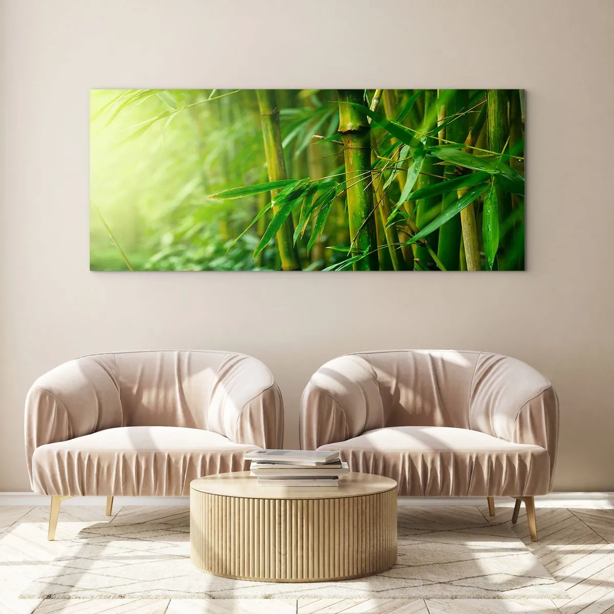 Glass picture - Getting to Know the Green - 100x40 cm