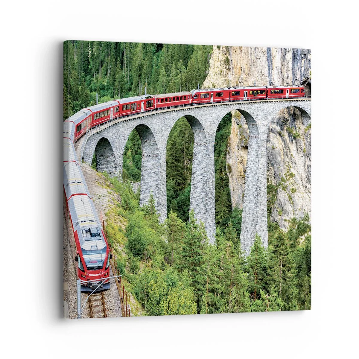 Canvas picture - Time for Mountin Views - 30x30 cm