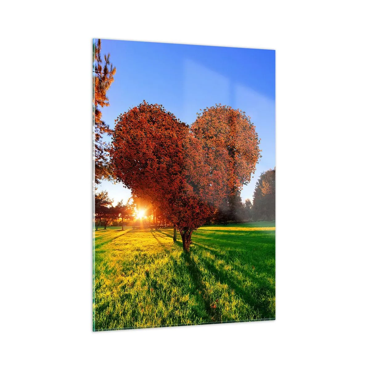 Glass picture - Impossible Not to Love Autumn - 50x70 cm