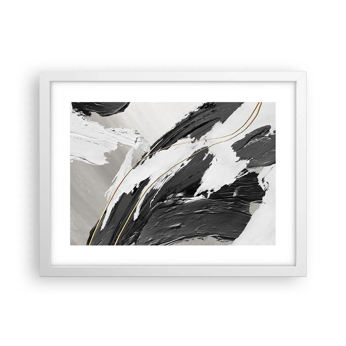 Poster in white frmae - Abstract with Flair - 40x30 cm