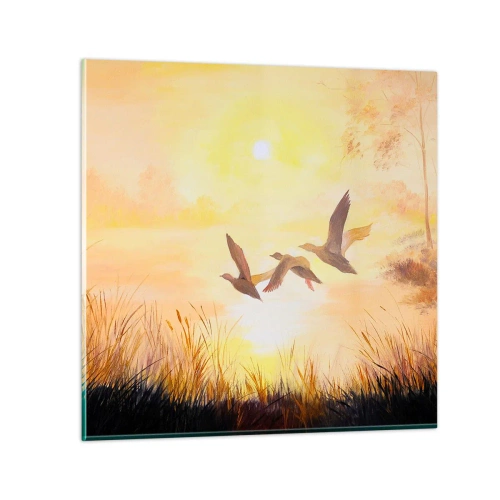 Glass picture - Beginning of a Distant Journey - 70x70 cm