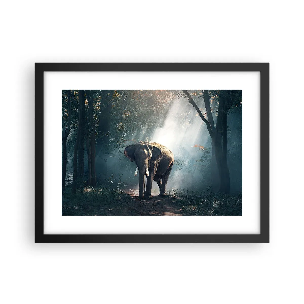 Poster in black frame - Quiet Stroll - 40x30 cm