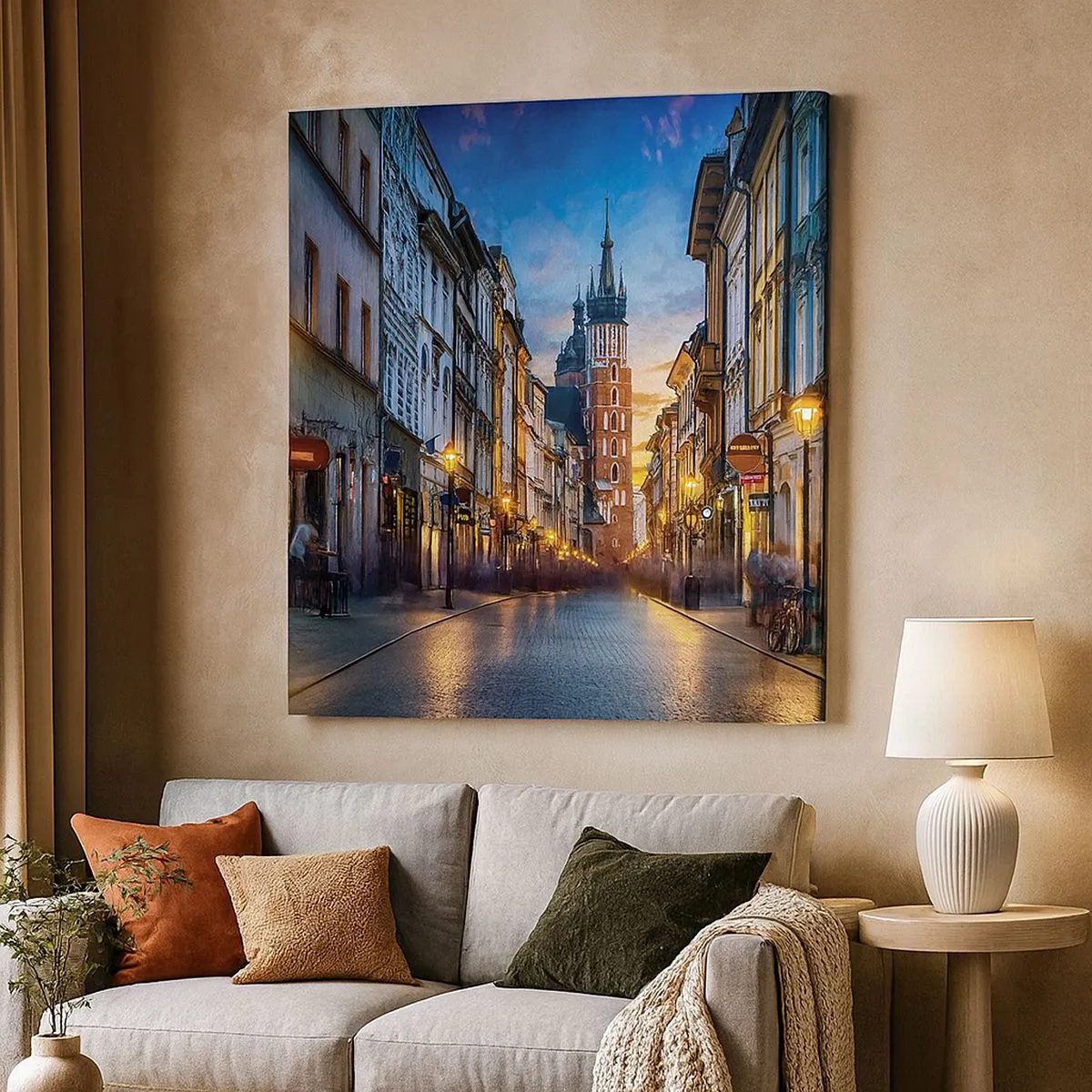 Canvas picture - Charm of Cracow - 30x30 cm