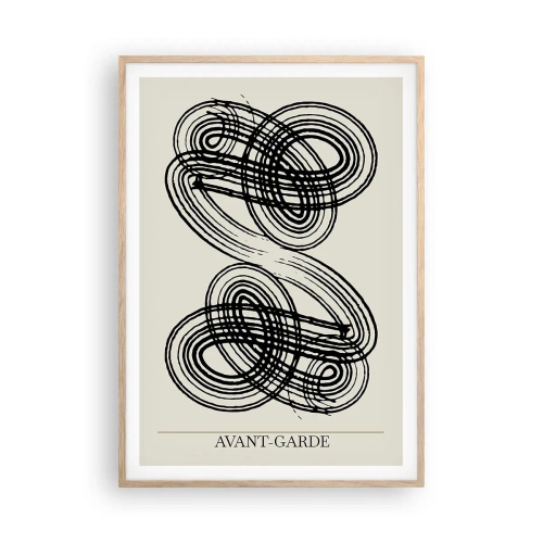 Poster in light oak frame - Spontaneous Result - 70x100 cm