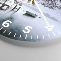 Clock face with numbers