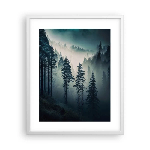 Poster in white frmae - Morning in the Mountains - 40x50 cm