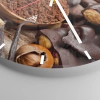 Clock face with lines