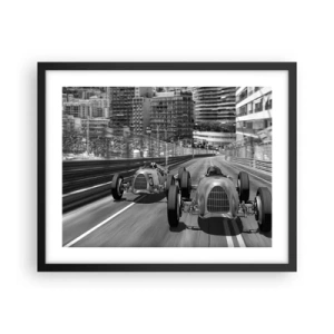Poster in black frame - Long Time Ago in Monte Carlo - 50x40 cm