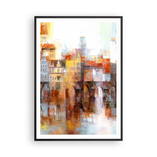 Poster in black frame - Under The Bridge It Is Also Pretty - 70x100 cm