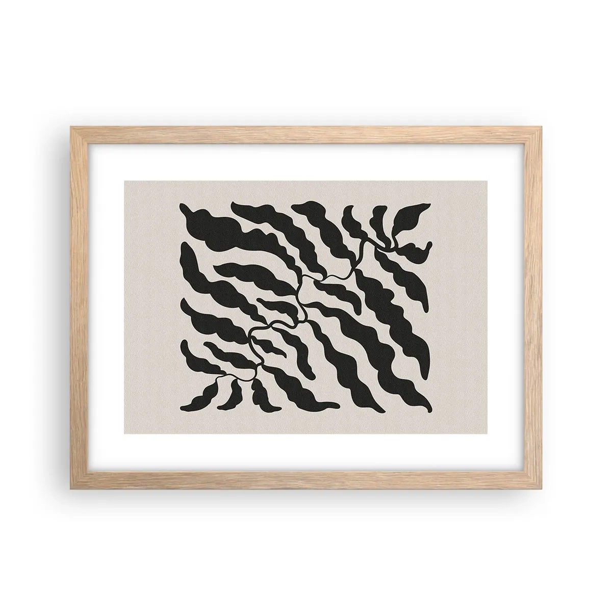 Poster in light oak frame - Nature of a Square - 40x30 cm