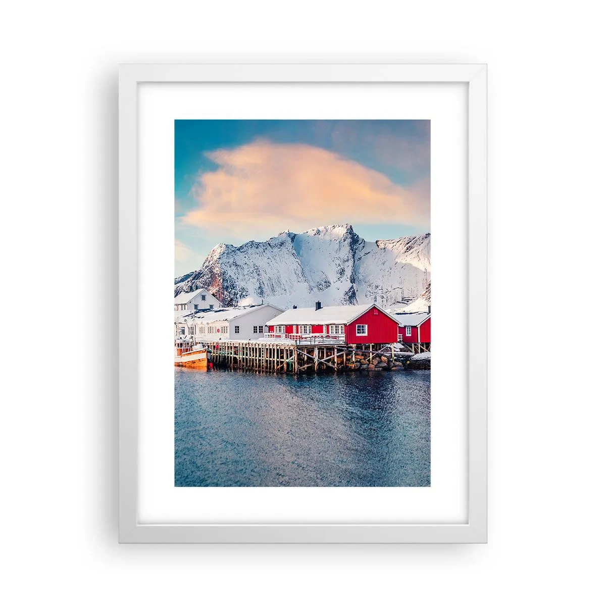Poster in white frmae - Northern Retreat - 30x40 cm
