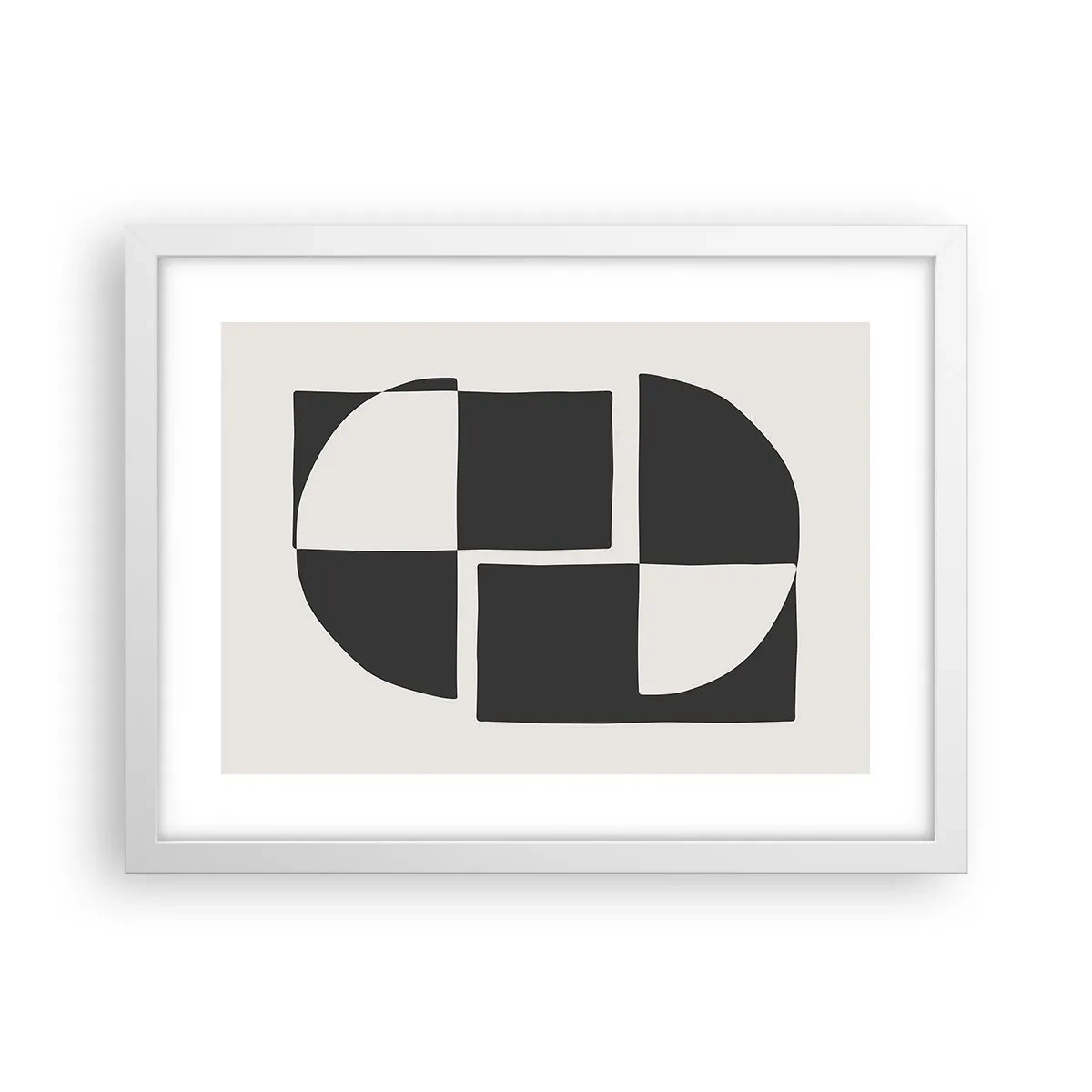 Poster in white frmae - Antithesis-Synthesis - 40x30 cm