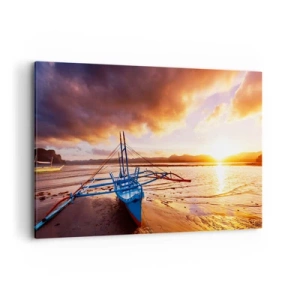 Canvas picture - After a Long Day, Stretching on the Sand - 120x80 cm