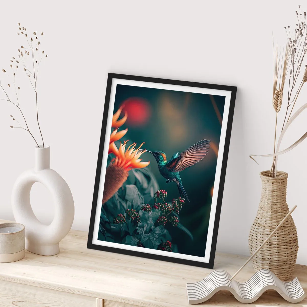 Poster in black frame - Really Colourful Life - 40x50 cm