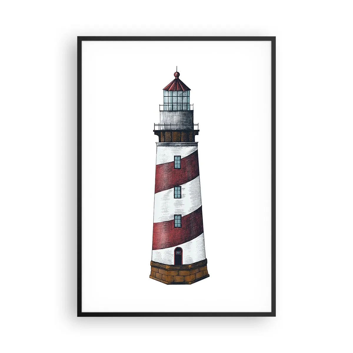 Poster in black frame - Always on Guard - 70x100 cm