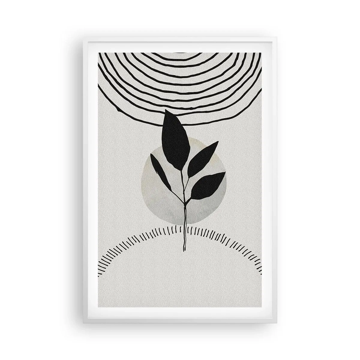 Poster in white frmae - Composition: Rituals of Nature - 61x91 cm