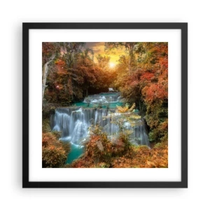 Poster in black frame - Hidden Forest Treasure - 40x40 cm