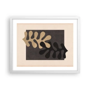 Poster in white frmae - Absence and Completion - 50x40 cm