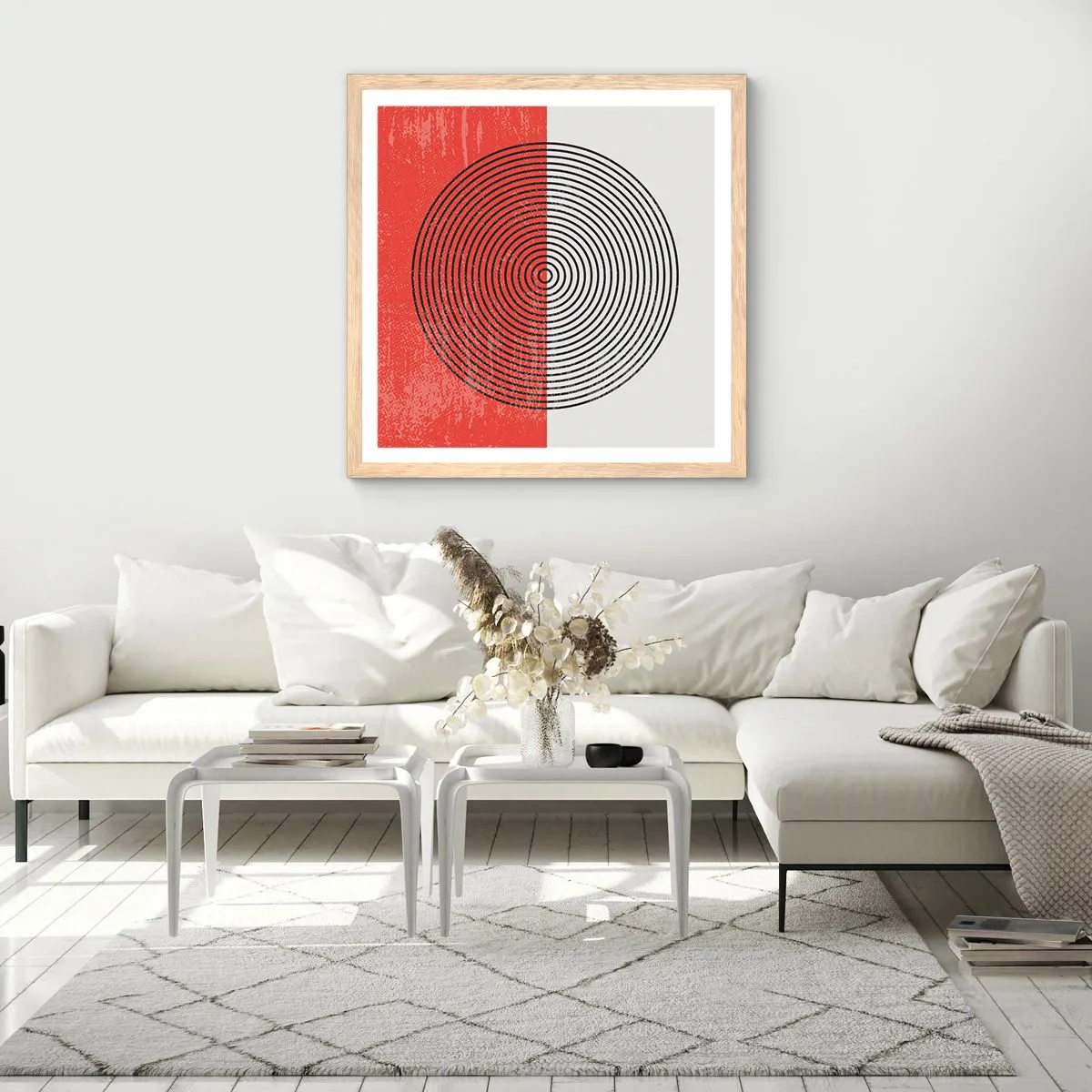 Poster in light oak frame - To the Core - 30x30 cm