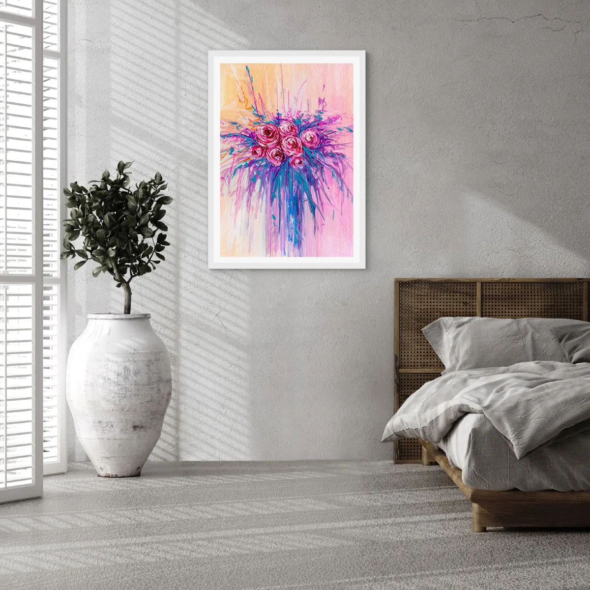 Poster in white frmae - Rose Fountain - 61x91 cm