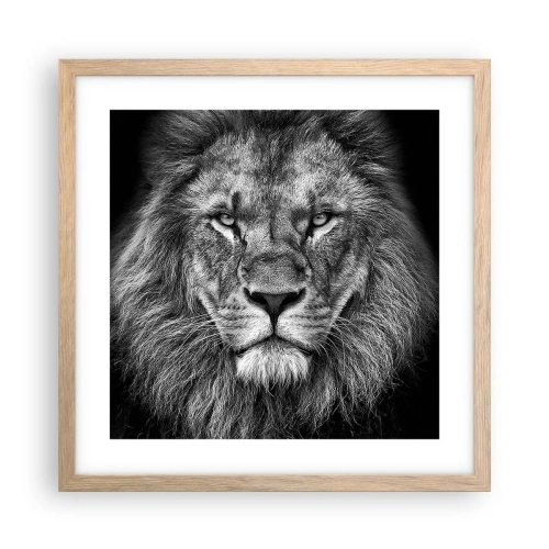 Poster in light oak frame - In Coronation Clothes - 40x40 cm