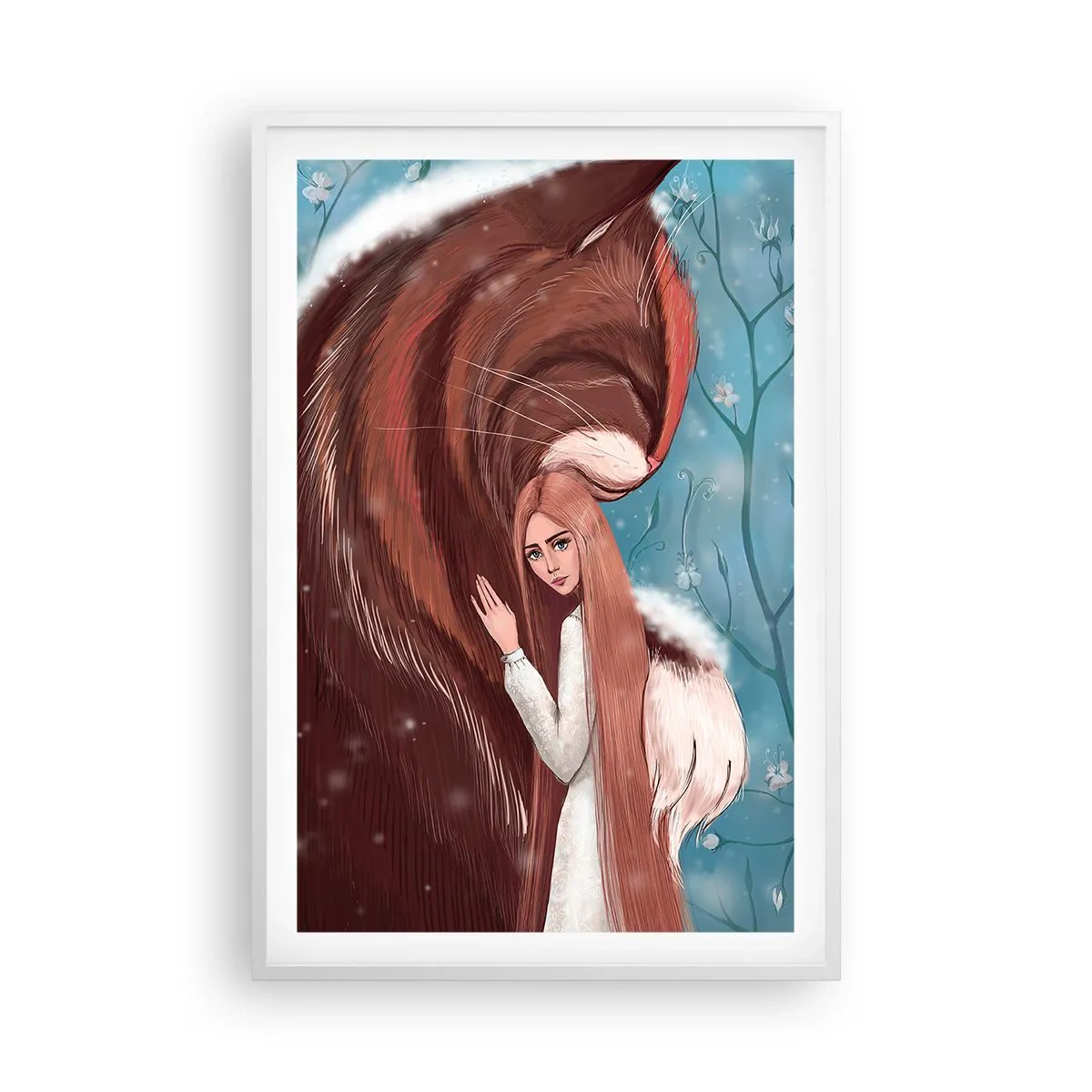 Poster in white frmae - Welcome to a Fairytale - 61x91 cm