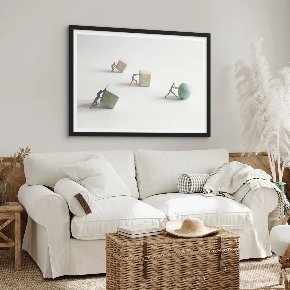 Poster in black frame - That's Life - 100x70 cm