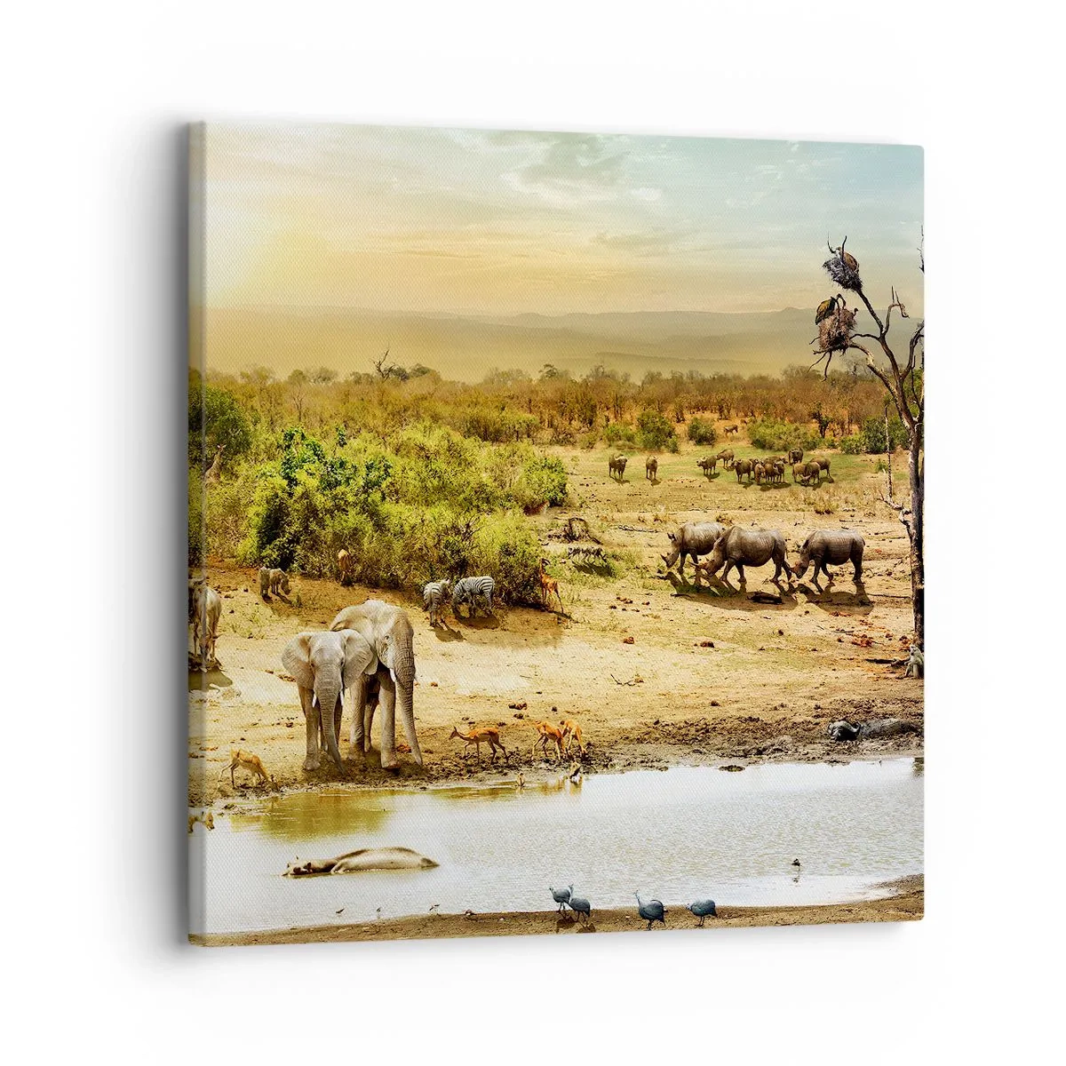 Canvas picture - There Is a River that Flows from Eden - 30x30 cm