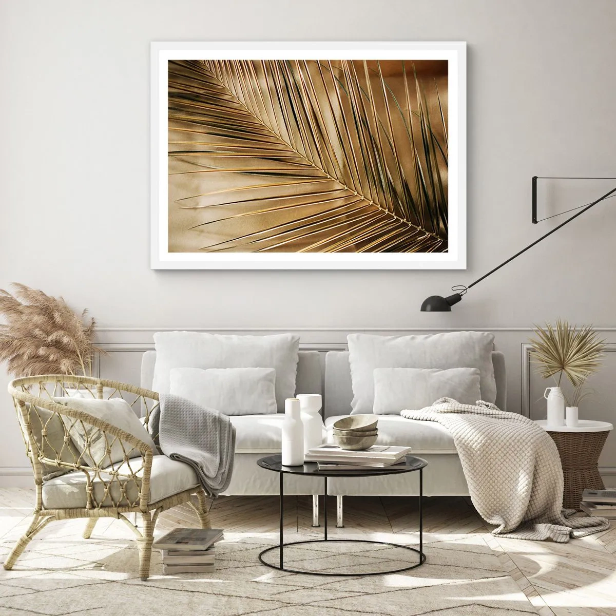Poster in white frmae - Natural Colonnade - 50x40 cm