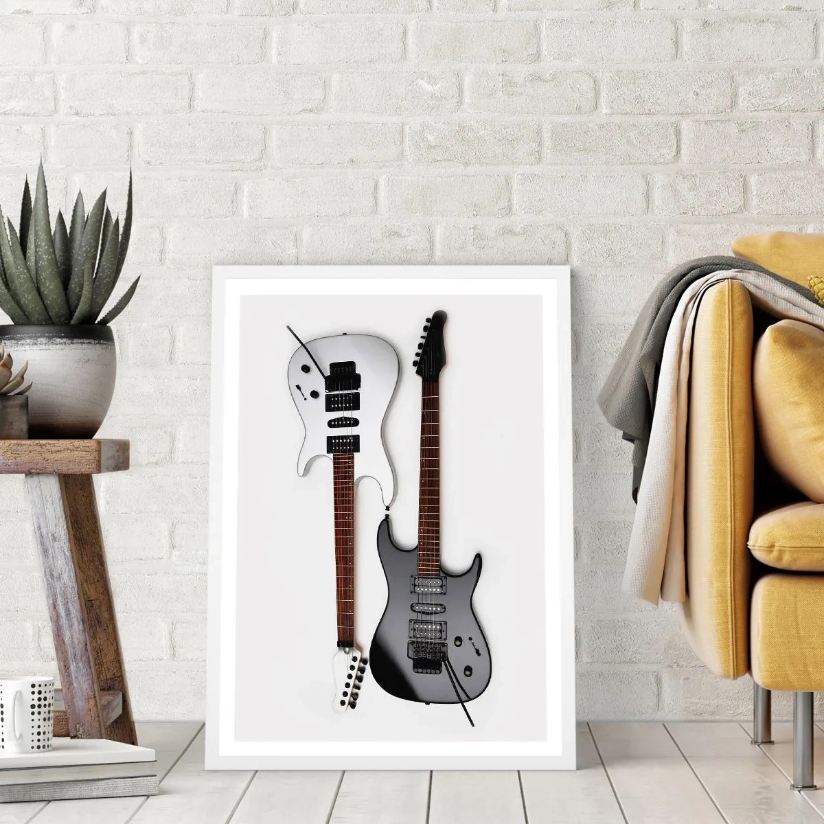 Poster in white frmae - Harmony of Shapes - 70x100 cm