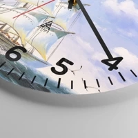 Clock face with numbers