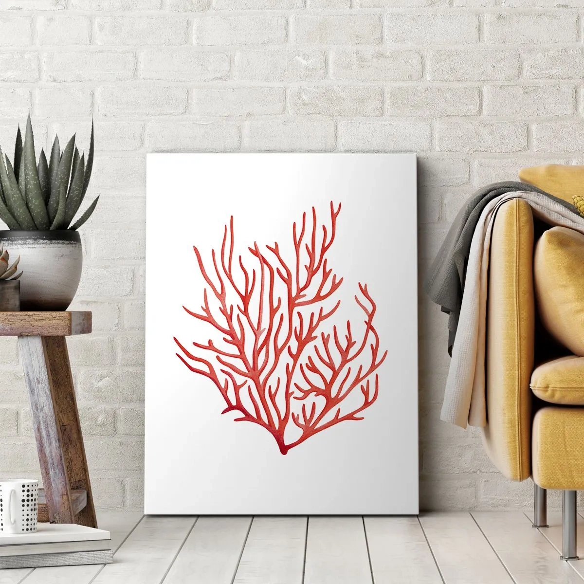 Canvas picture - Coral Filigree - 50x70 cm
