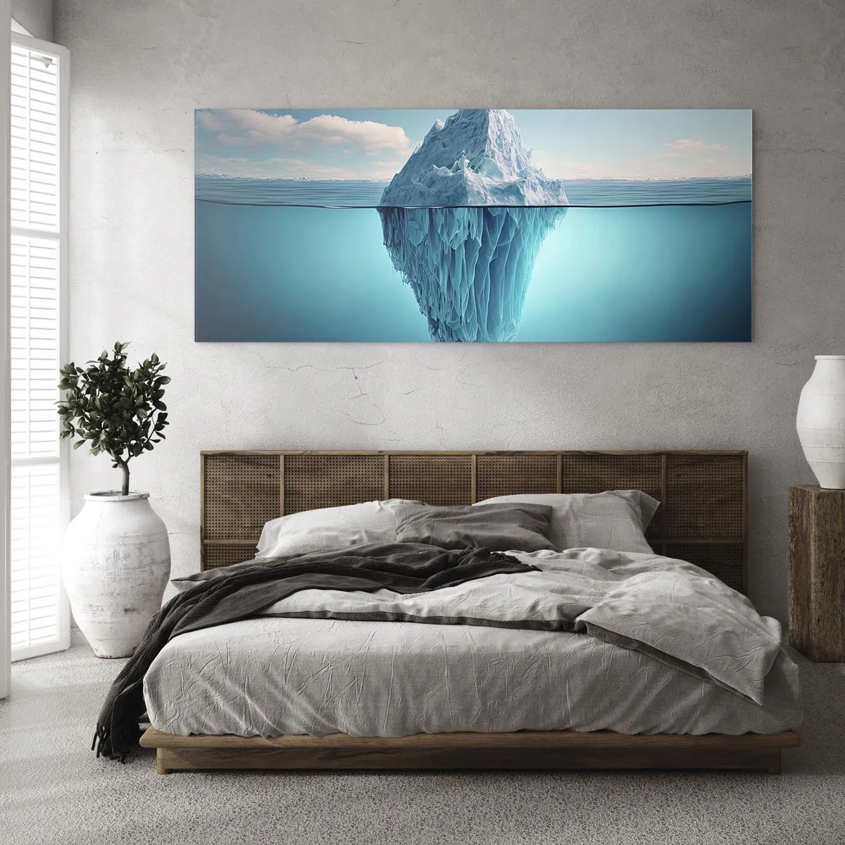 Glass picture - Ice Queen - 100x40 cm