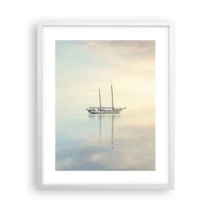 Poster in white frmae - In the Sea of Silence - 40x50 cm