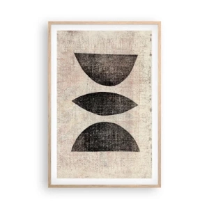 Poster in light oak frame - Ethnic Abstraction - 61x91 cm