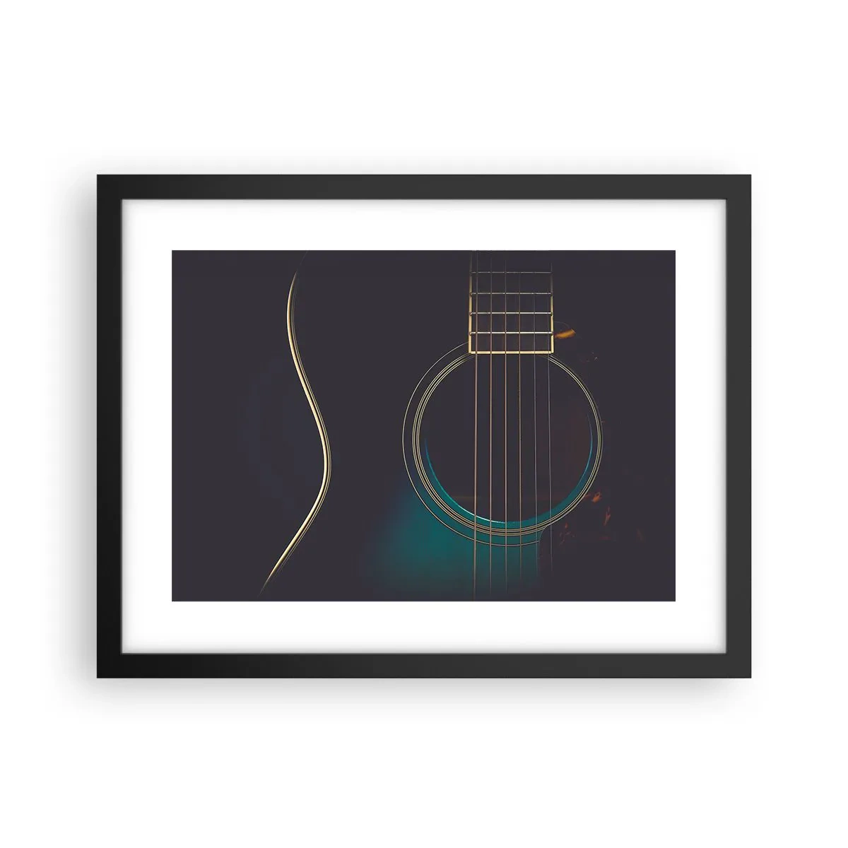 Poster in black frame - A Moment Before It Sounds - 40x30 cm
