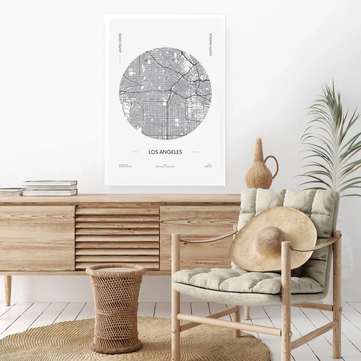 Poster - Anatomy of Los Angeles - 30x40 cm