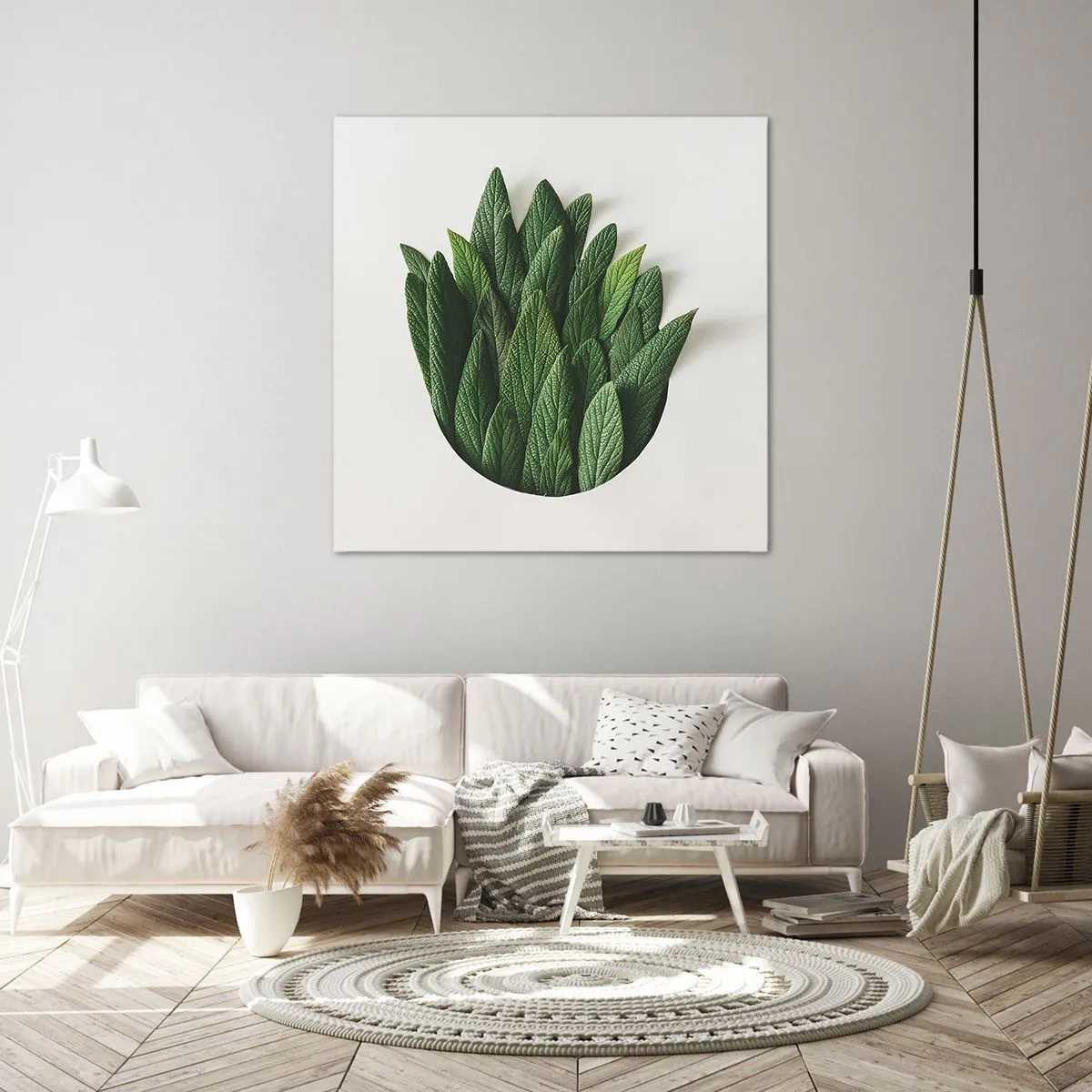 Canvas picture - Untamed Curiosity - 40x40 cm