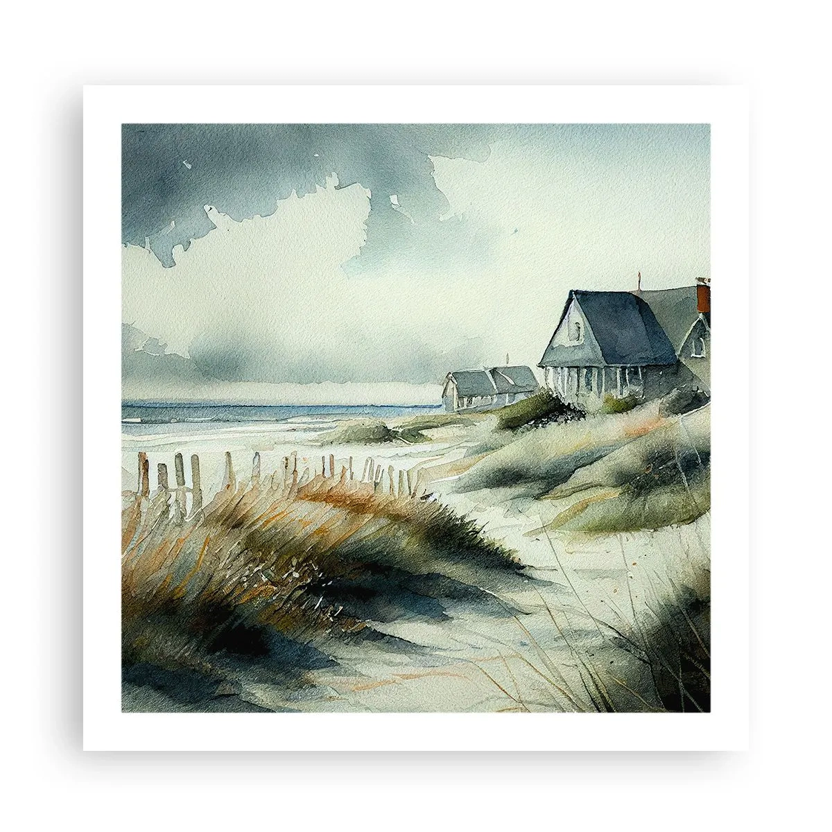 Poster - Away from the Hustle and Bustle - 60x60 cm