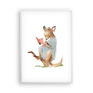 Poster in white frmae - Read to Me, Mum - 70x100 cm